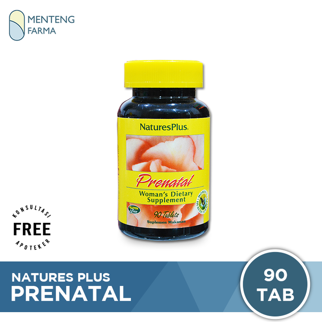 Natures Plus Prenatal 90 Tablet - Nutrisi Ibu Hamil dan Menyusui - Menteng Farma