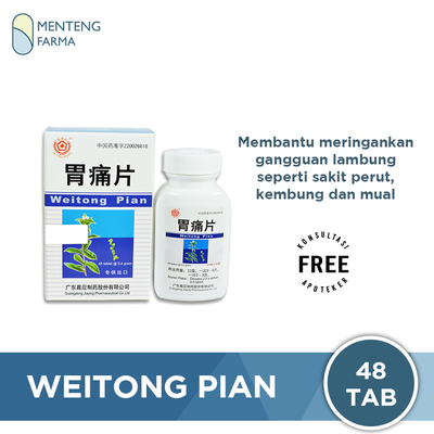 Weitong Pian - Obat Sakit Maag, Asam Lambung, Kembung dan Mual - Menteng Farma