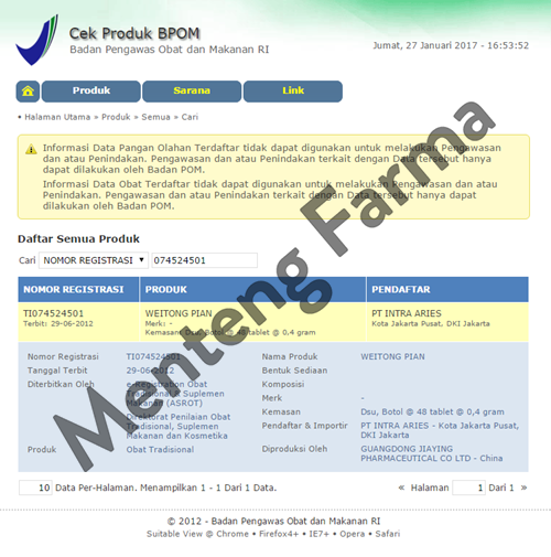 Weitong Pian - Obat Sakit Maag, Asam Lambung, Kembung dan Mual - Menteng Farma