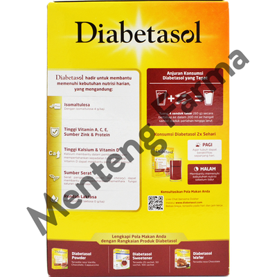 Diabetasol Cokelat 600 Gram - Susu Penambah Nutrisi Khusus Diabetes - Menteng Farma