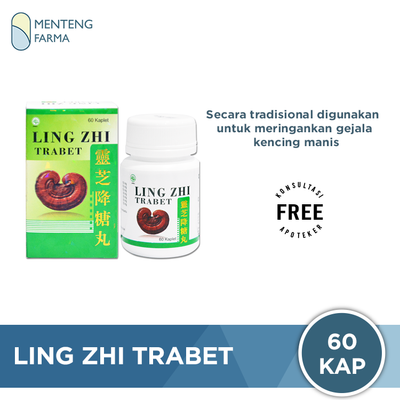 Ling Zhi Trabet - Obat Herbal Kencing Manis, Diabetes, dan Gula Darah - Menteng Farma
