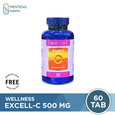 Wellness Excell C 500 Mg Isi 60 Tablet - Asupan Vitamin C - Menteng Farma