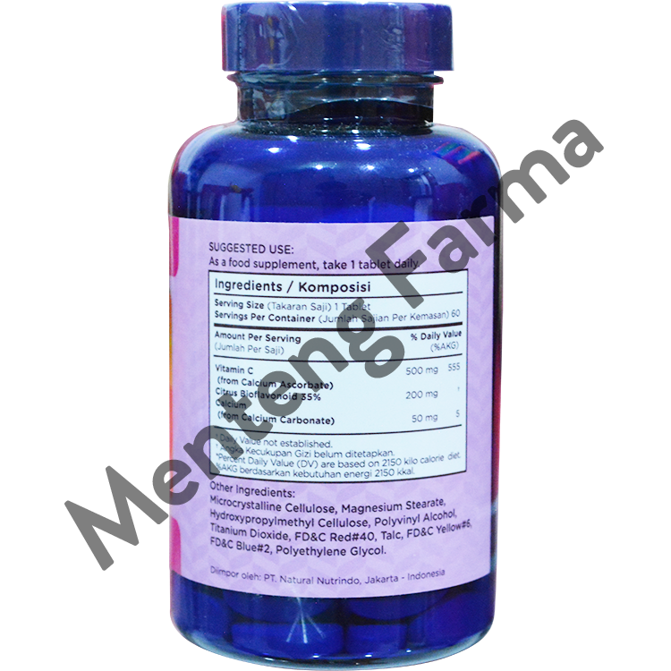 Wellness Excell C 500 Mg Isi 60 Tablet - Asupan Vitamin C - Menteng Farma