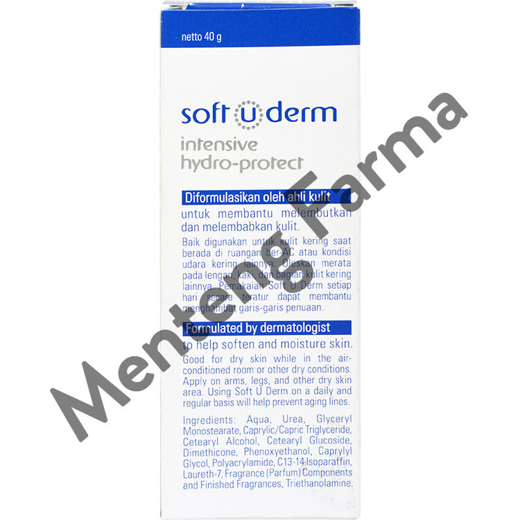 Soft U Derm Intensive Hydro 40 Gram - Krim Pelembab Kulit Kering - Menteng Farma