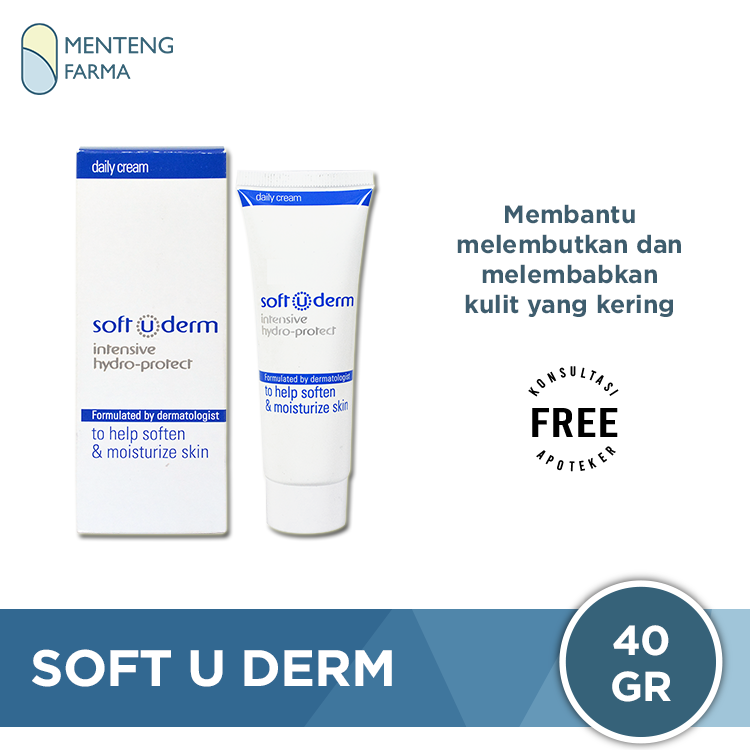 Soft U Derm Intensive Hydro 40 Gram - Krim Pelembab Kulit Kering - Menteng Farma