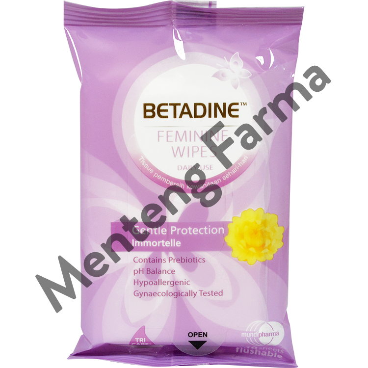 Betadine Feminine Wipes Gentle Protection Isi 10 Lembar - Tisu Basah - Menteng Farma