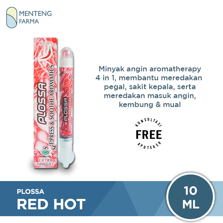 Plossa Minyak Angin Aromatherapy Red Hot - Menteng Farma