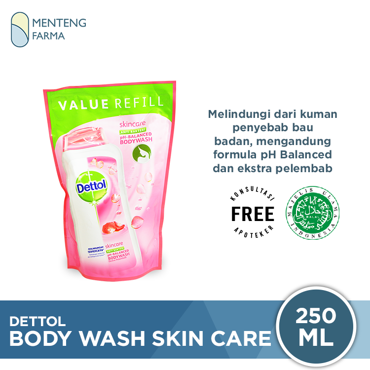 Sabun Mandi Cair Dettol - Skin Care (250 ML) - Menteng Farma