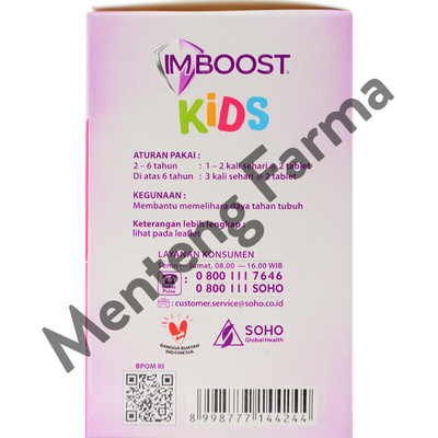 Imboost Kids Tablet Hisap - Suplemen Penambah Daya Tahan Tubuh Anak - Menteng Farma