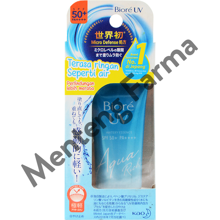 Biore UV Aqua Rich Watery Essence SPF50 15 Gr - Sunscreen Wajah - Menteng Farma