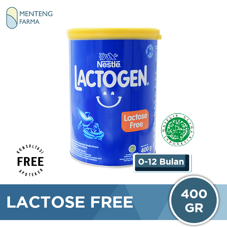 Lactogen Lactose Free 400 Gr - Susu Formula Bayi Bebas Laktosa - Menteng Farma