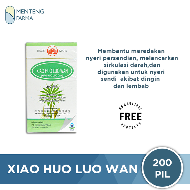 Xiao Huo Luo Wan - Obat Nyeri Persendian, Kekakuan Otot / Sendi, Baal - Menteng Farma