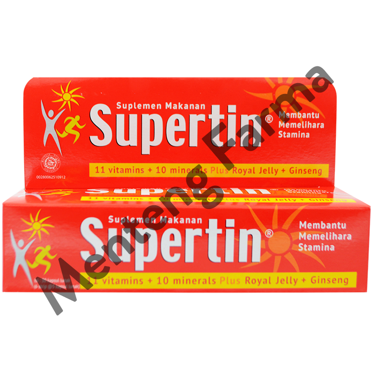 Supertin Multivitamin 30 Tablet - Meningkatkan Stamina & Sistem Imun - Menteng Farma
