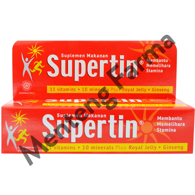 Supertin Multivitamin 30 Tablet - Meningkatkan Stamina & Sistem Imun - Menteng Farma