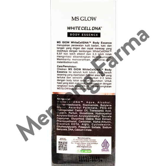 Ms Glow Body Essence White Cell DNA 100 mL - Menteng Farma