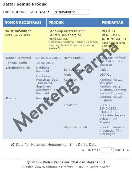 Sabun Mandi Batang Dettol Profresh Fresh - 100 gram - Menteng Farma