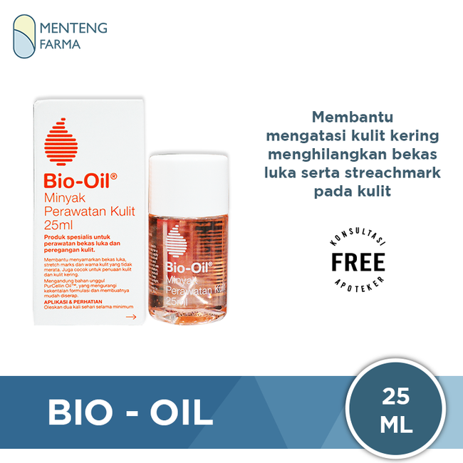 Bio Oil (Penghilang Bekas Luka & Streachmark) 25 mL - Menteng Farma