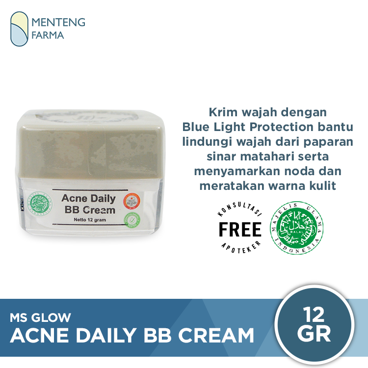 Ms Glow Acne Daily BB Cream 12 Gr - Menteng Farma