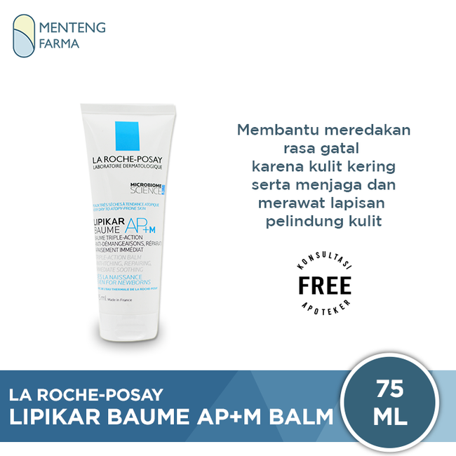 La Roche Posay Lipikar Baume AP+M Balm 75 mL - Perawatan Tubuh Kulit Sensitif untuk Bayi Anak-anak dan Dewasa - Menteng Farma