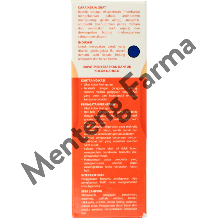 OBH Combi Batuk Plus Flu Madu 100 mL - Sirup Obat Batuk Flu - Menteng Farma