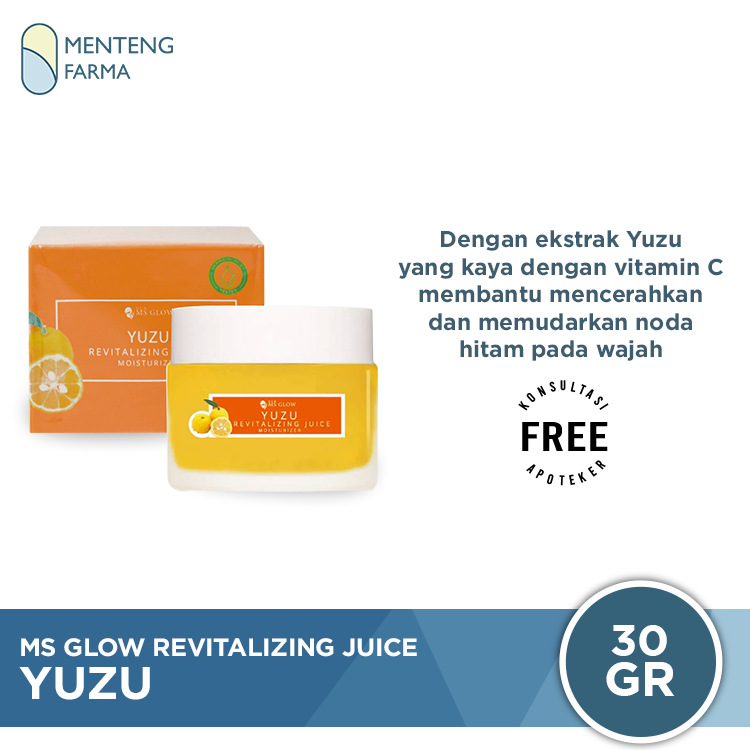 Ms Glow Yuzu Revitalizing Juice Moisturizer - Pelembab Wajah untuk Kulit Berjerawat - Menteng Farma