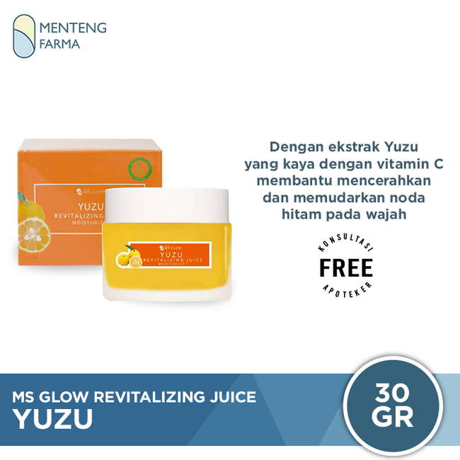Ms Glow Yuzu Revitalizing Juice Moisturizer - Pelembab Wajah untuk Kulit Berjerawat - Menteng Farma