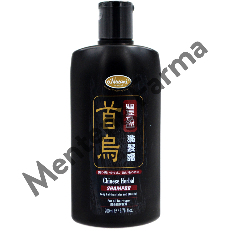 O'Naomi Chinese Herbal Shampoo 200 mL - Shampo Anti rontok dan Penyubur rambut - Menteng Farma