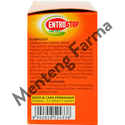 Entrostop Herbal Dewasa Sachet - Obat Diare Dengan Bahan Alami - Menteng Farma