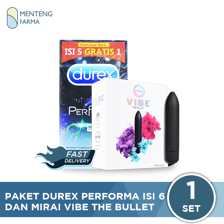 Paket Durex Performa Isi 6 dan Vibe The Bullet - Menteng Farma