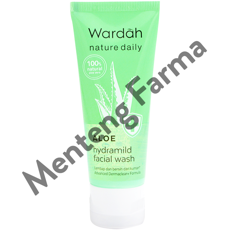 Wardah Nature Daily Aloe Hydramild Facial Wash 60 ML - Menteng Farma