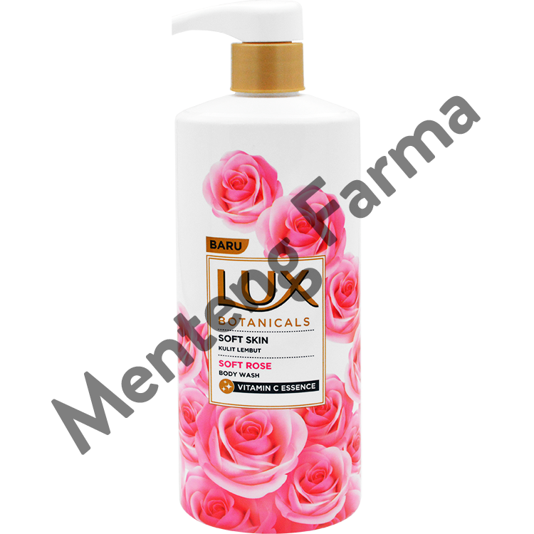 Lux Botanicals Sabun Mandi Cair Soft Rose 580 ML - Sabun Kecantikan dengan Vitamin C Essence - Menteng Farma