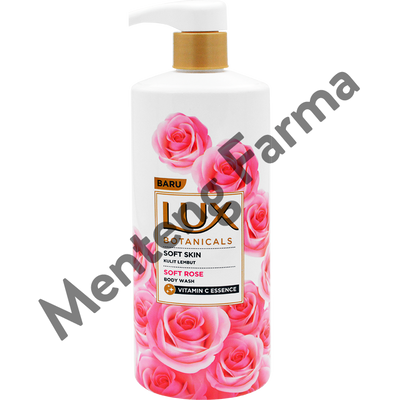 Lux Botanicals Sabun Mandi Cair Soft Rose 580 ML - Sabun Kecantikan dengan Vitamin C Essence - Menteng Farma