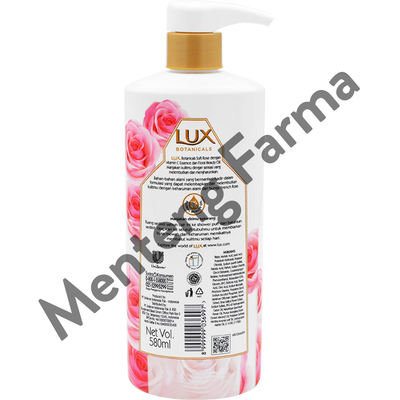 Lux Botanicals Sabun Mandi Cair Soft Rose 580 ML - Sabun Kecantikan dengan Vitamin C Essence - Menteng Farma