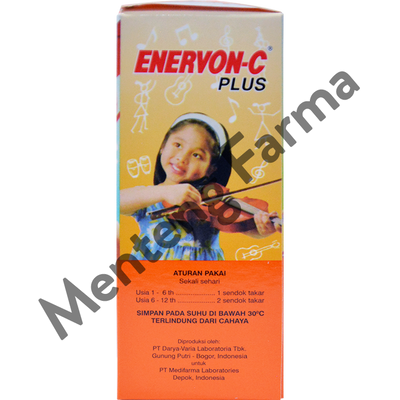 Enervon-C Plus Syrup 120 mL - Vitamin Lengkap Kesehatan Anak - Menteng Farma