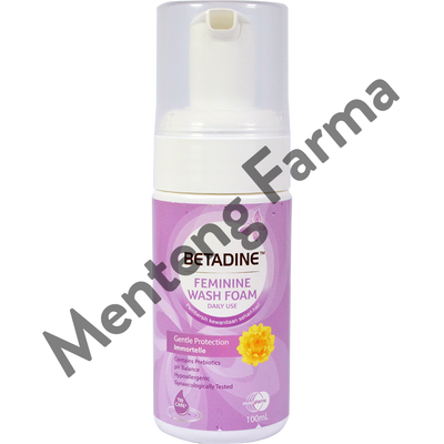 Betadine Feminine Wash Foam Gentle Protection 100 mL - Menteng Farma