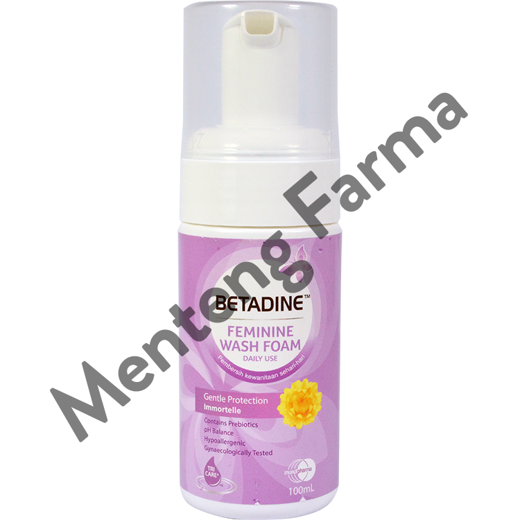 Betadine Feminine Wash Foam Gentle Protection 100 mL - Menteng Farma