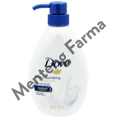 Dove Sabun Mandi Cair Deeply Nourishing 550 ML - Formula NutriumMoisture Menutrisi Melembabkan Kulit - Menteng Farma