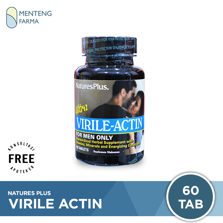 Natures Plus Ultra VIRILE ACTIN 60 Tablet - Suplemen Kesehatan Pria - Menteng Farma