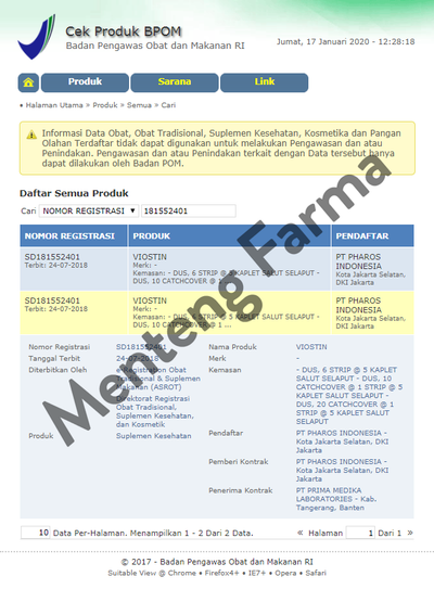 Viostin Halal 30 Kaplet - Suplemen Kesehatan Persendian - Menteng Farma