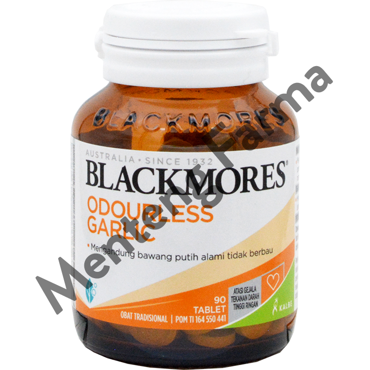 Blackmores Odourless Garlic 90 Tablet - Suplemen Kesehatan Tekanan Darah - Menteng Farma