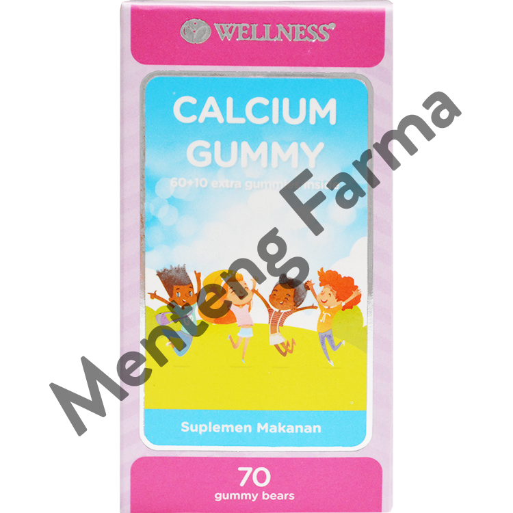 Wellness Calcium Gummy - Isi 70 Gummy Bears - Menteng Farma