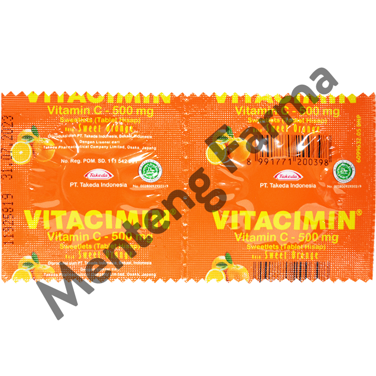 Tablet Hisap VITACIMIN Orange - Vitamin Daya Tahan Tubuh - Menteng Farma