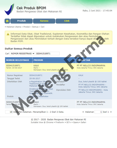 Nellco Kalk 100 Tablet - Suplemen Kalsium Pertumbuhan Anak, Ibu Hamil dan Menyusui - Menteng Farma