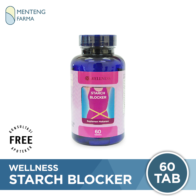 Wellness Starch Blocker Isi 60 Tablet - Diet Penurun Berat Badan - Menteng Farma