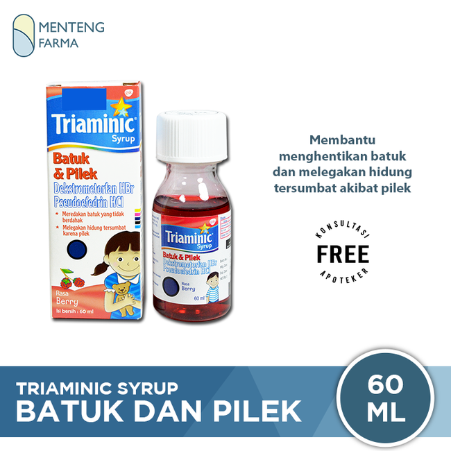 Triaminic Syrup Batuk dan Pilek (Rasa Berry) - Menteng Farma