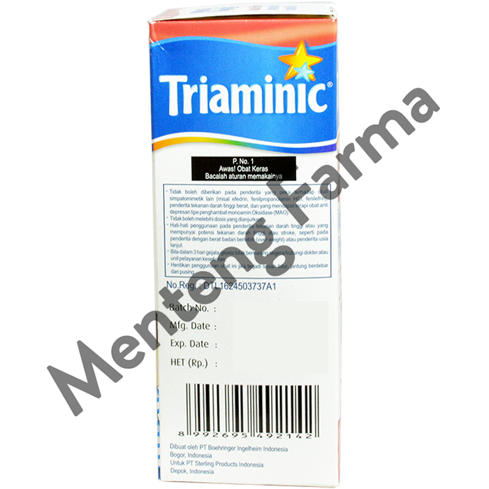 Triaminic Syrup Batuk dan Pilek (Rasa Berry) - Menteng Farma