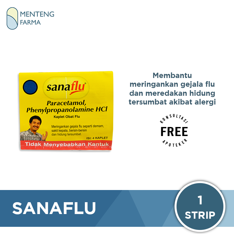 Sanaflu - Obat Pereda Flu dan Pilek - Menteng Farma