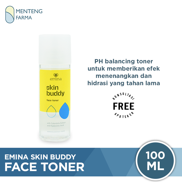 Emina Skin Buddy Face Toner 100 mL - Toner Pelembap Wajah - Menteng Farma