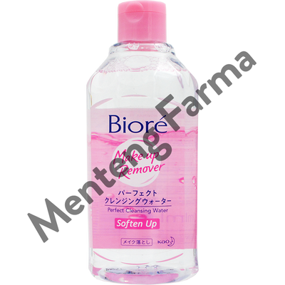 Biore Make Up Remover Perfect Cleansing Water Soften Up 300 ML - Pembersih Makeup Untuk Kulit Normal Dan Kering - Menteng Farma