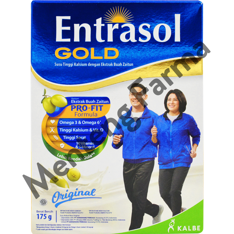 Entrasol Gold Original 175 Gram - Susu Tinggi Kalsium Dewasa dan Lansia - Menteng Farma